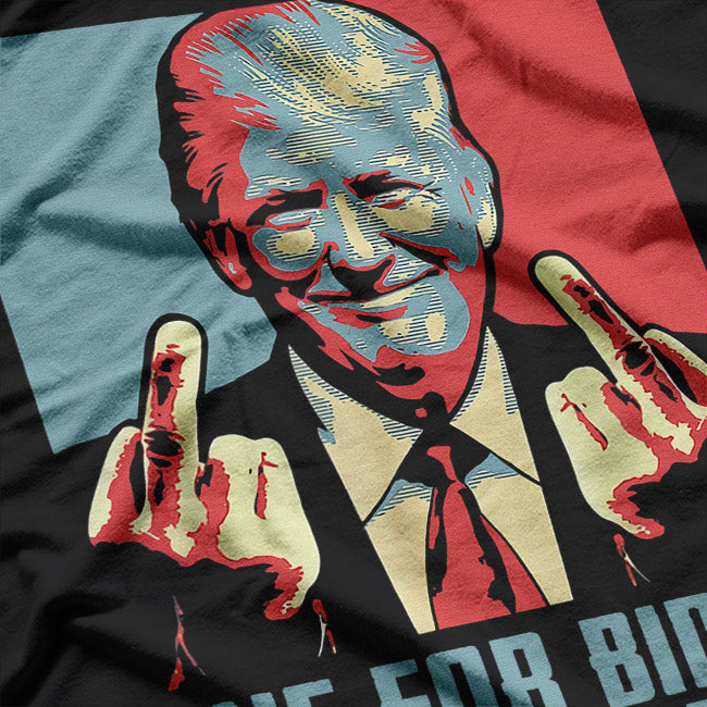 Bold Trump Gesture vs. Biden Funny Political Humor T-Shirt