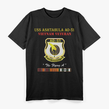 USS Ashtabula AO-51 Vietnam War Veteran Military Gift T-Shirt