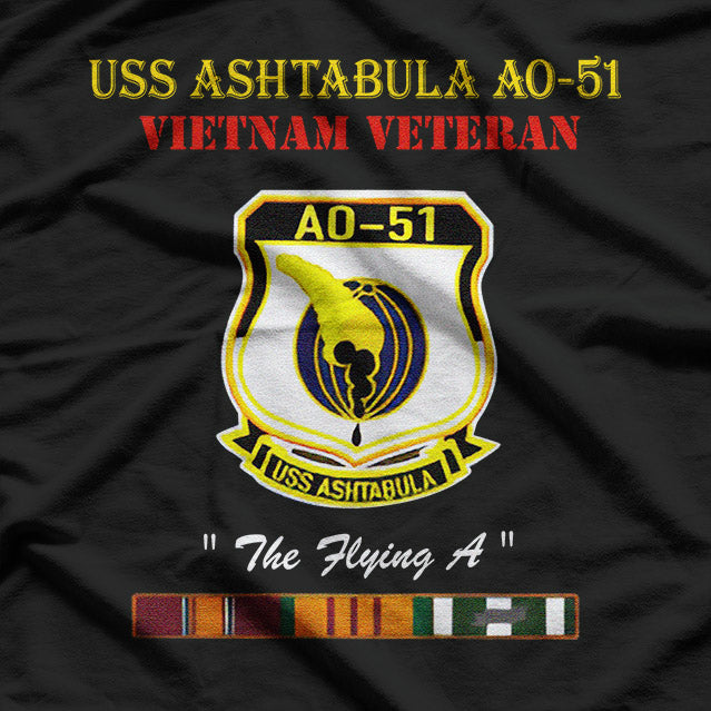 USS Ashtabula AO-51 Vietnam War Veteran Military Gift T-Shirt