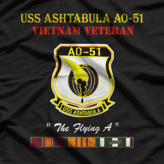 USS Ashtabula AO-51 Vietnam War Veteran Military Gift T-Shirt