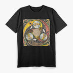Viking Celtic Knotwork - Triple Spirals and Bees T-Shirt