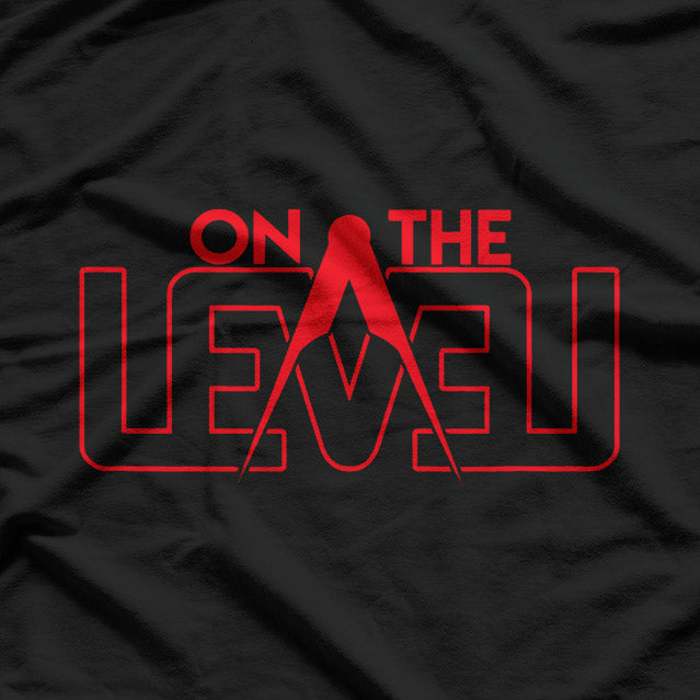 On The Level: Clean & Classic Masonic Logo T-Shirt