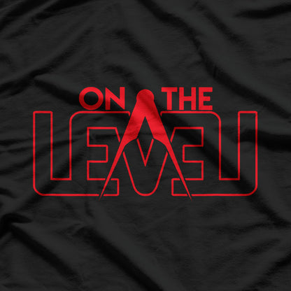 On The Level: Clean & Classic Masonic Logo T-Shirt