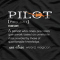 Pilot Definition – Funny Aviation Flight Enthusiast T-Shirt
