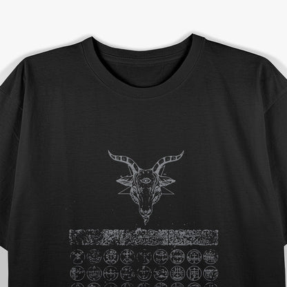 72 Goetic Sigils – Occult Baphomet Symbolic Mystic Love T-Shirt