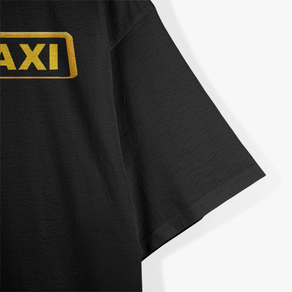 Funny Fake Taxi Parody Humor Meme Joke Car Enthusiast T-Shirt