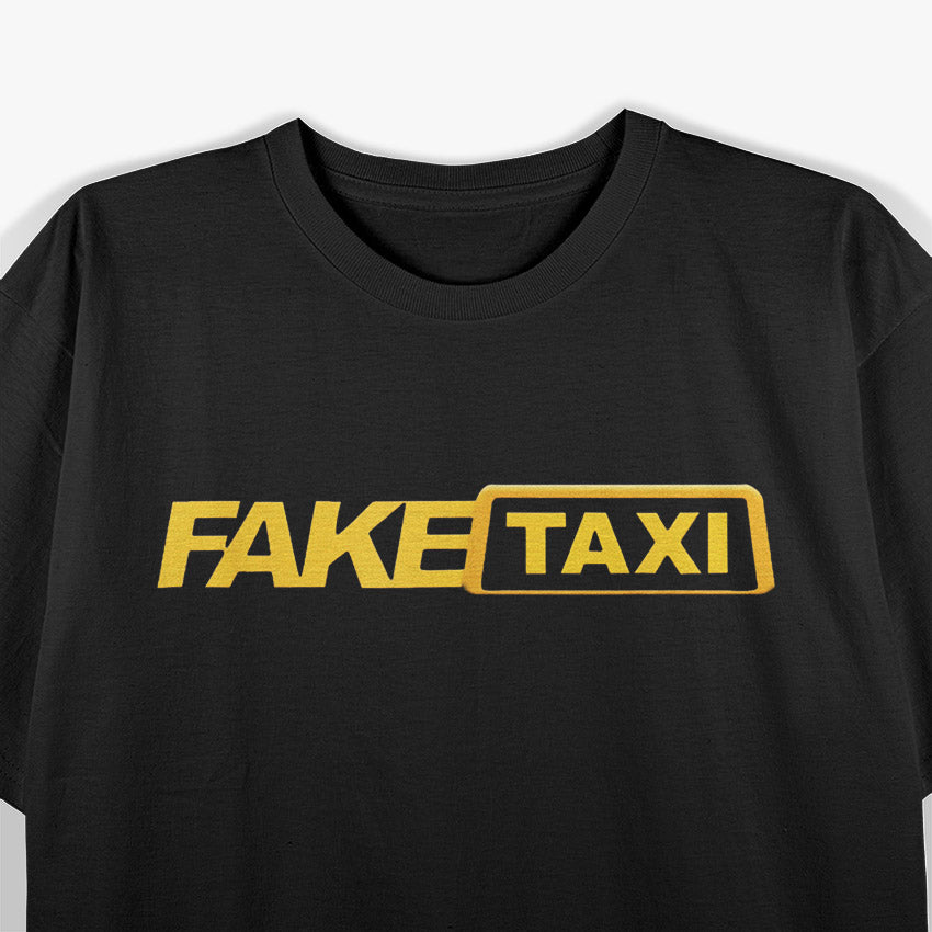 Funny Fake Taxi Parody Humor Meme Joke Car Enthusiast T-Shirt