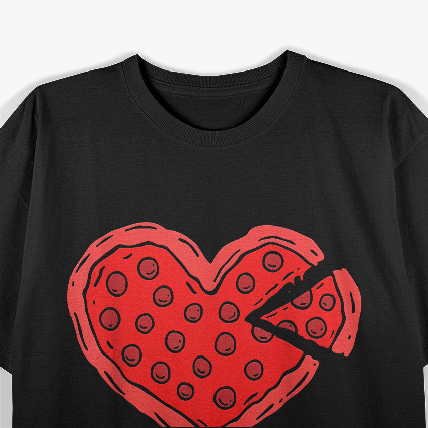 Pizza Heart Valentine's Day T-Shirt