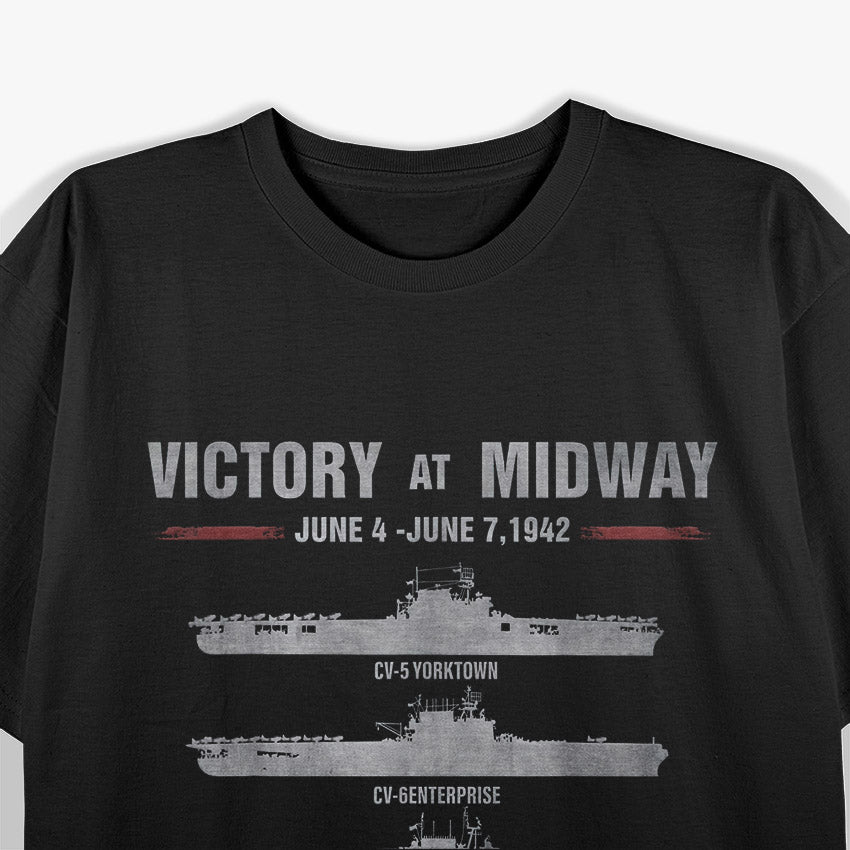 Victory at Midway Battle World War II History War T-Shirt