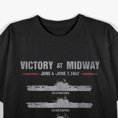 Victory at Midway Battle World War II History War T-Shirt