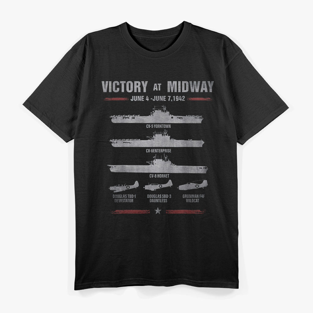 Victory at Midway Battle World War II History War T-Shirt