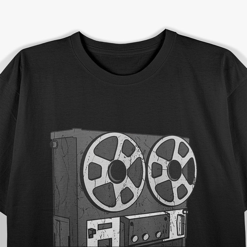 Cassette Tape Reel: Retro Music Vibes T-Shirt