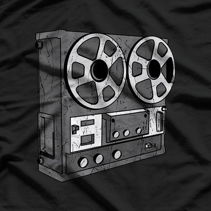 Cassette Tape Reel: Retro Music Vibes T-Shirt