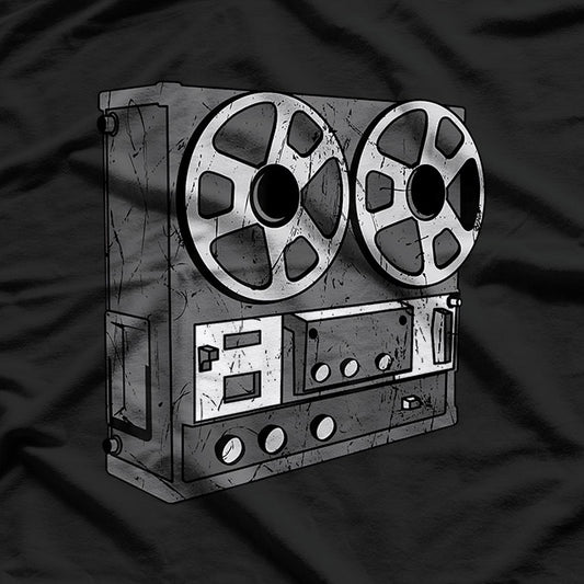 Cassette Tape Reel: Retro Music Vibes T-Shirt