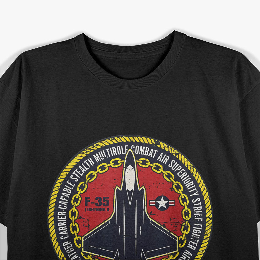 F-35 Lightning II: Stealth Fighter Military Aircraft T-Shirt