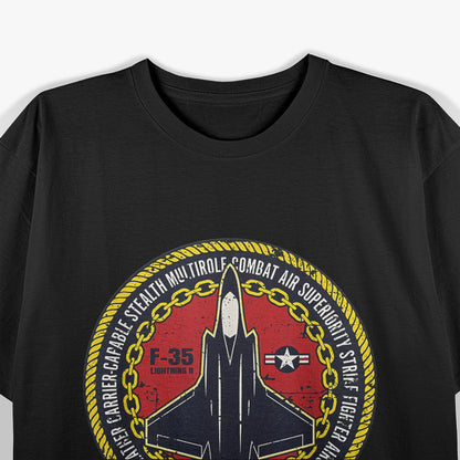 F-35 Lightning II: Stealth Fighter Military Aircraft T-Shirt