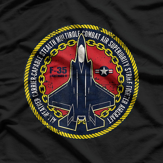 F-35 Lightning II: Stealth Fighter Military Aircraft T-Shirt