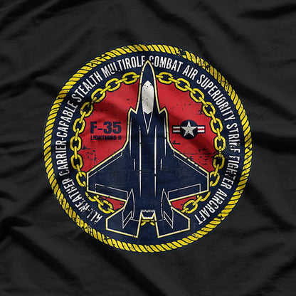 F-35 Lightning II: Stealth Fighter Military Aircraft T-Shirt