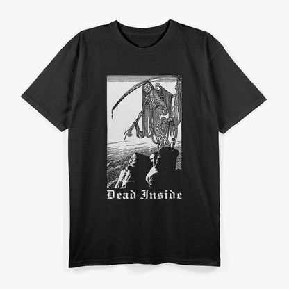 Dead Inside Creepy Grim Reaper Gothic T-Shirt