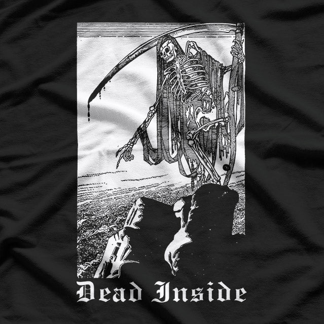 Dead Inside Creepy Grim Reaper Gothic T-Shirt