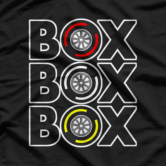 Box Box Box F1 Tyre T-Shirt