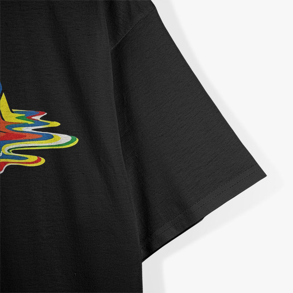 Retro Rubik’s Cube Melted: Gamer Nostalgia T-Shirt