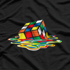 Retro Rubik’s Cube Melted: Gamer Nostalgia T-Shirt