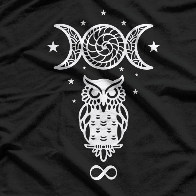 Pagan Art: Symbols of Hecate, Moon Goddess T-Shirt