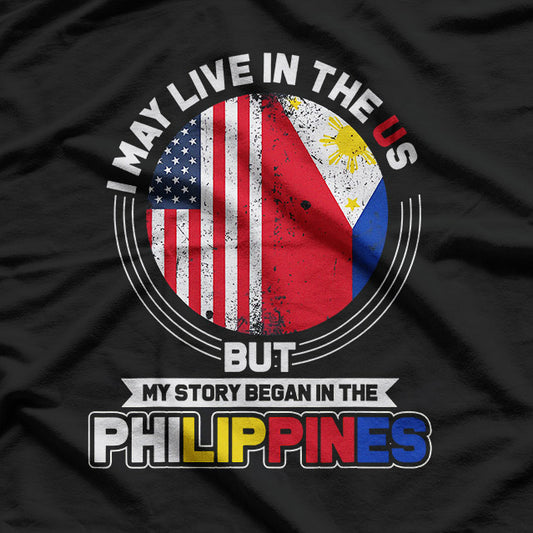 USA Filipino Flag Pride: American Filipino T-Shirt