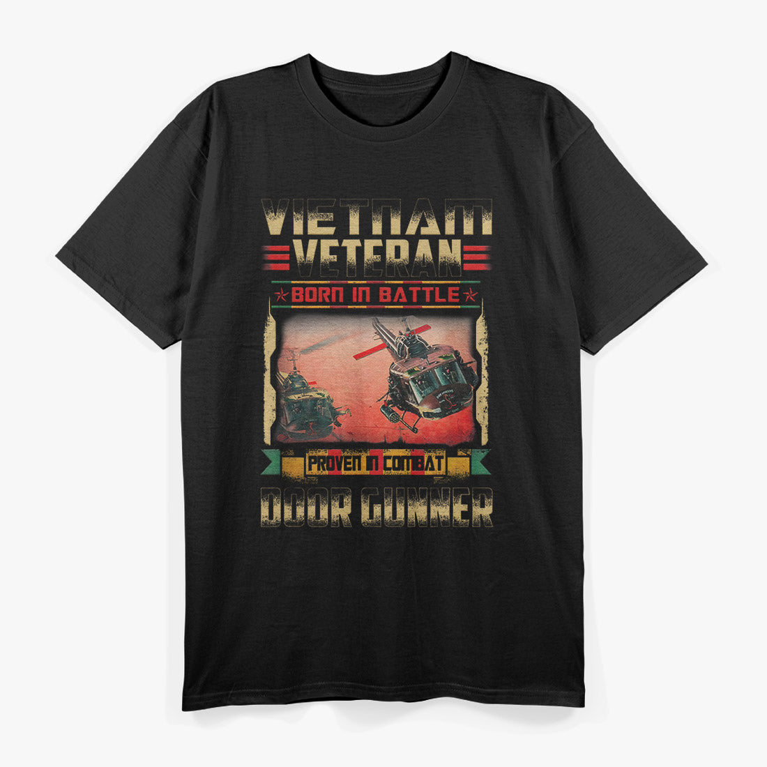 Vietnam Veteran UH-1 Huey Helicopter Military Gift T-Shirt