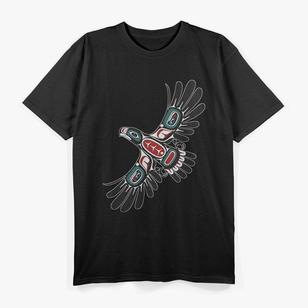 Alaska Native American Art - Tlingit Haida Eagle Tribal T-Shirt