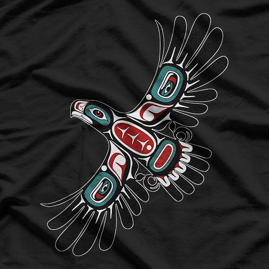 Alaska Native American Art - Tlingit Haida Eagle Tribal T-Shirt