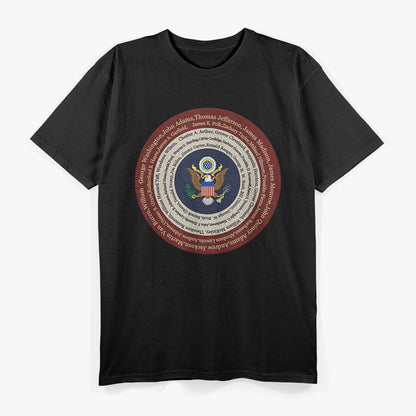 All Presidents of the United States: Patriotic History T-Shirt