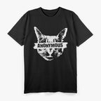 Funny Anonymous Cat – Meme Style Graphic T-Shirt