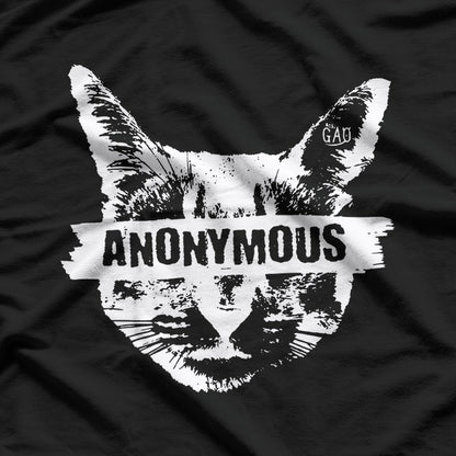 Funny Anonymous Cat – Meme Style Graphic T-Shirt