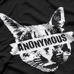 Funny Anonymous Cat – Meme Style Graphic T-Shirt