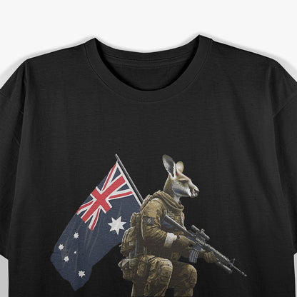 Aussie Flag Digger – Cool Animal Military Graphic T-Shirt