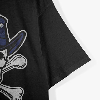 Eureka Stockade Skull – Aussie Rebel Flag Outlaw Style Love T-Shirt