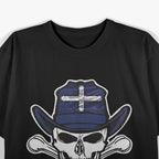 Eureka Stockade Skull – Aussie Rebel Flag Outlaw Style Love T-Shirt