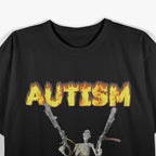 Funny Autism Skeleton Meme Graphic T-Shirt