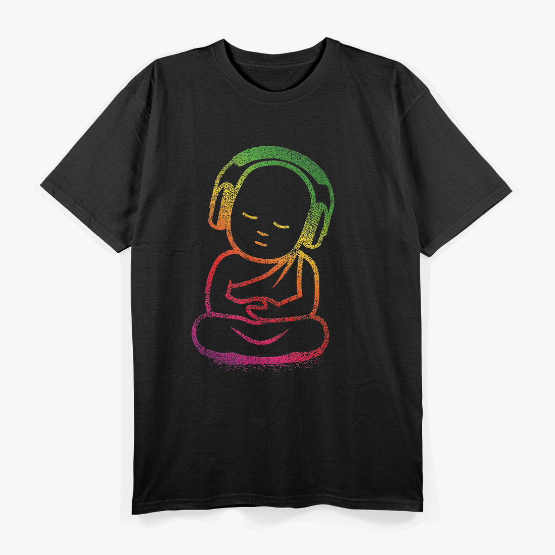 Buddha Headphones Buddhist DJ Music Lover T-Shirt