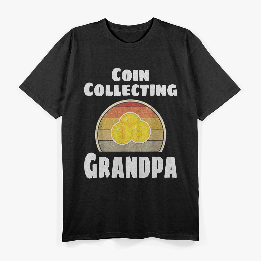 Retro Coin Collector – Funny Grandpa Hobby Design T-Shirt