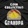 Retro Coin Collector – Funny Grandpa Hobby Design T-Shirt