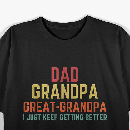 Father's Day Gift - From Grandkids to Dad, Grandpa, Great Grandpa T-Shirt