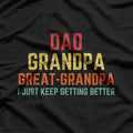 Father's Day Gift - From Grandkids to Dad, Grandpa, Great Grandpa T-Shirt