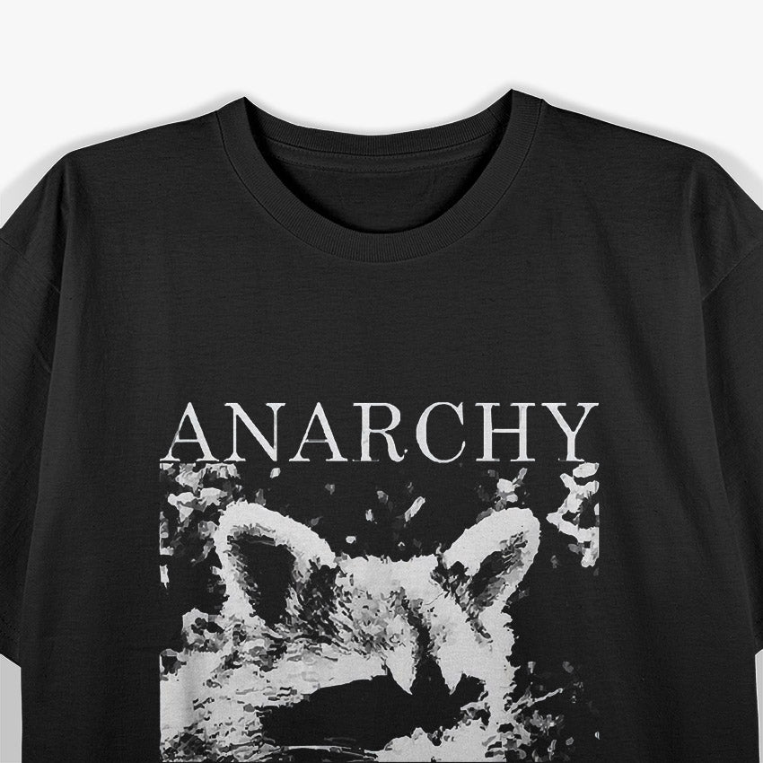 Funny Anarchy Raccoon – Rebel Trash Panda Humor T-Shirt