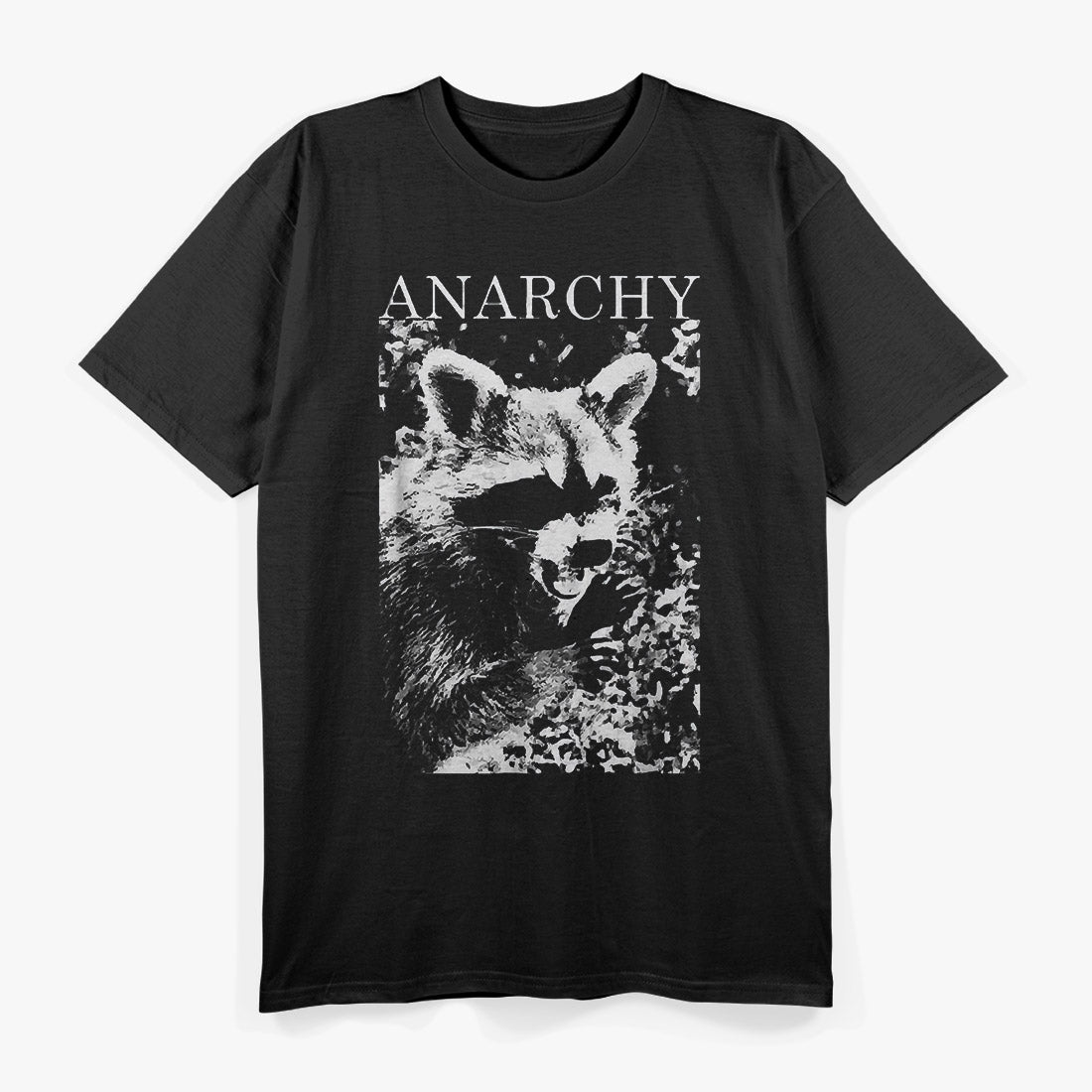 Funny Anarchy Raccoon – Rebel Trash Panda Humor T-Shirt
