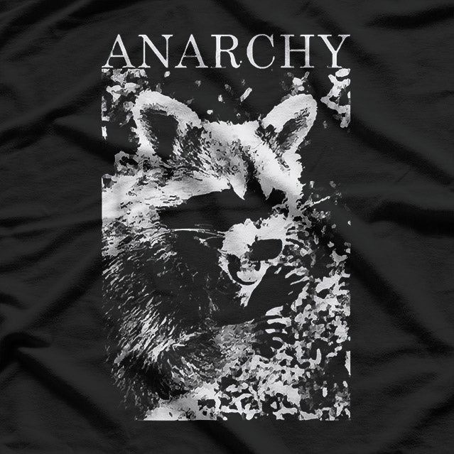 Funny Anarchy Raccoon – Rebel Trash Panda Humor T-Shirt