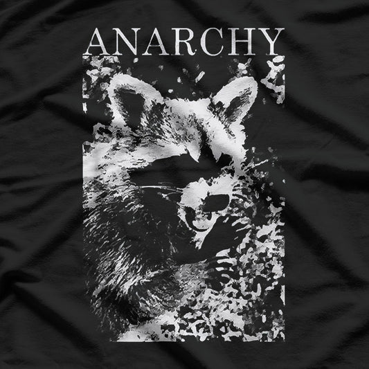 Funny Anarchy Raccoon – Rebel Trash Panda Humor T-Shirt