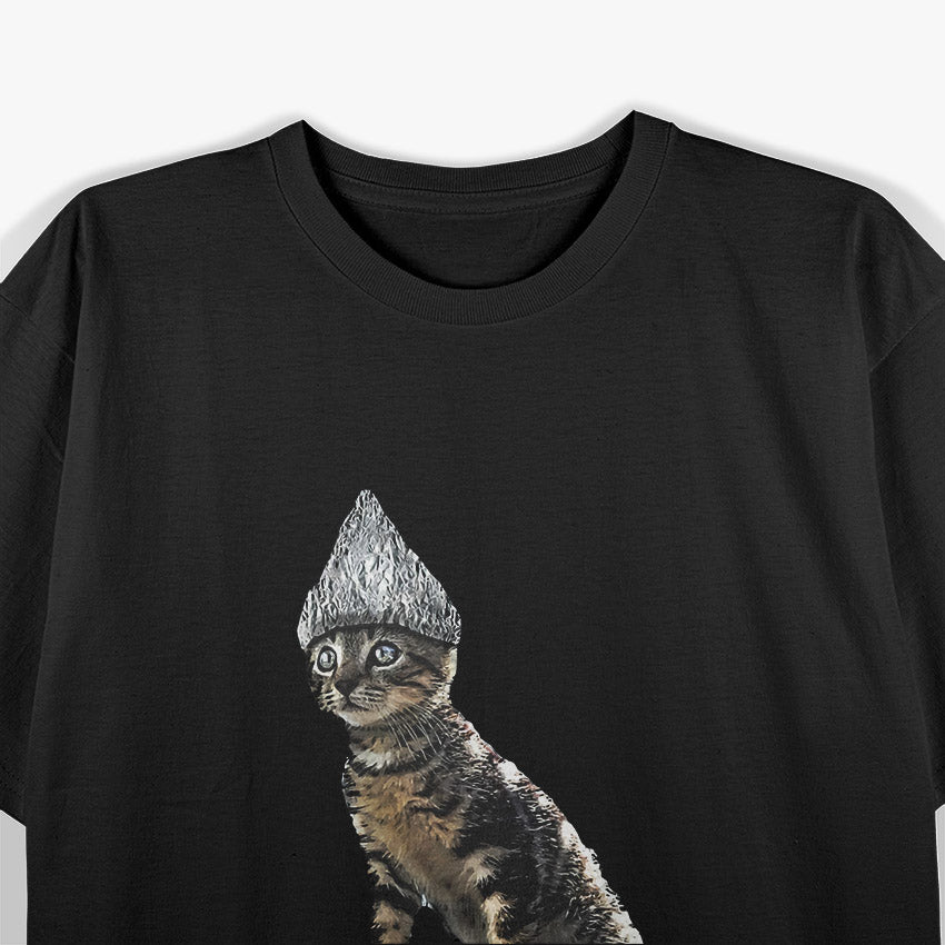 Conspiracy Cat Meme Humor T-Shirt